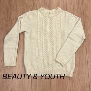 【SALE】BEAUTY & YOUTH ケーブルニットプルオーバー(ニット/セーター)