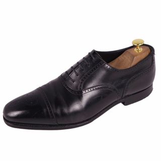 クロケットアンドジョーンズ(Crockett&Jones)のクロケット&ジョーンズ Crockett&Jones レザーシューズ オックスフォードシューズ ビジネスシューズ セミブローグ 革靴 メンズ 7E(26cm相当) ブラック(ドレス/ビジネス)