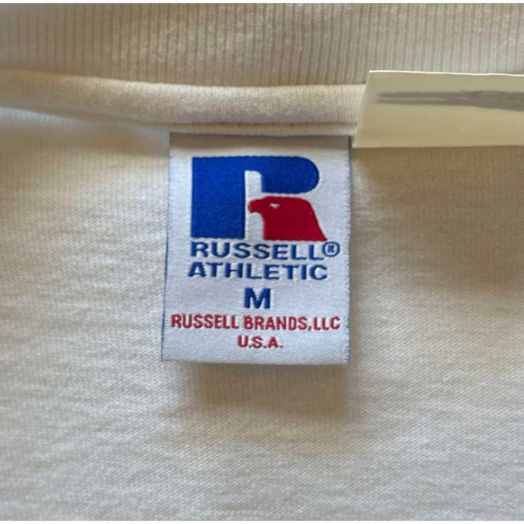 Russell Athletic(ラッセルアスレティック)のラッセルアスレティック　スウェット　トレーナー　古着　フリー　ゆるダボ　白　黒 レディースのトップス(トレーナー/スウェット)の商品写真