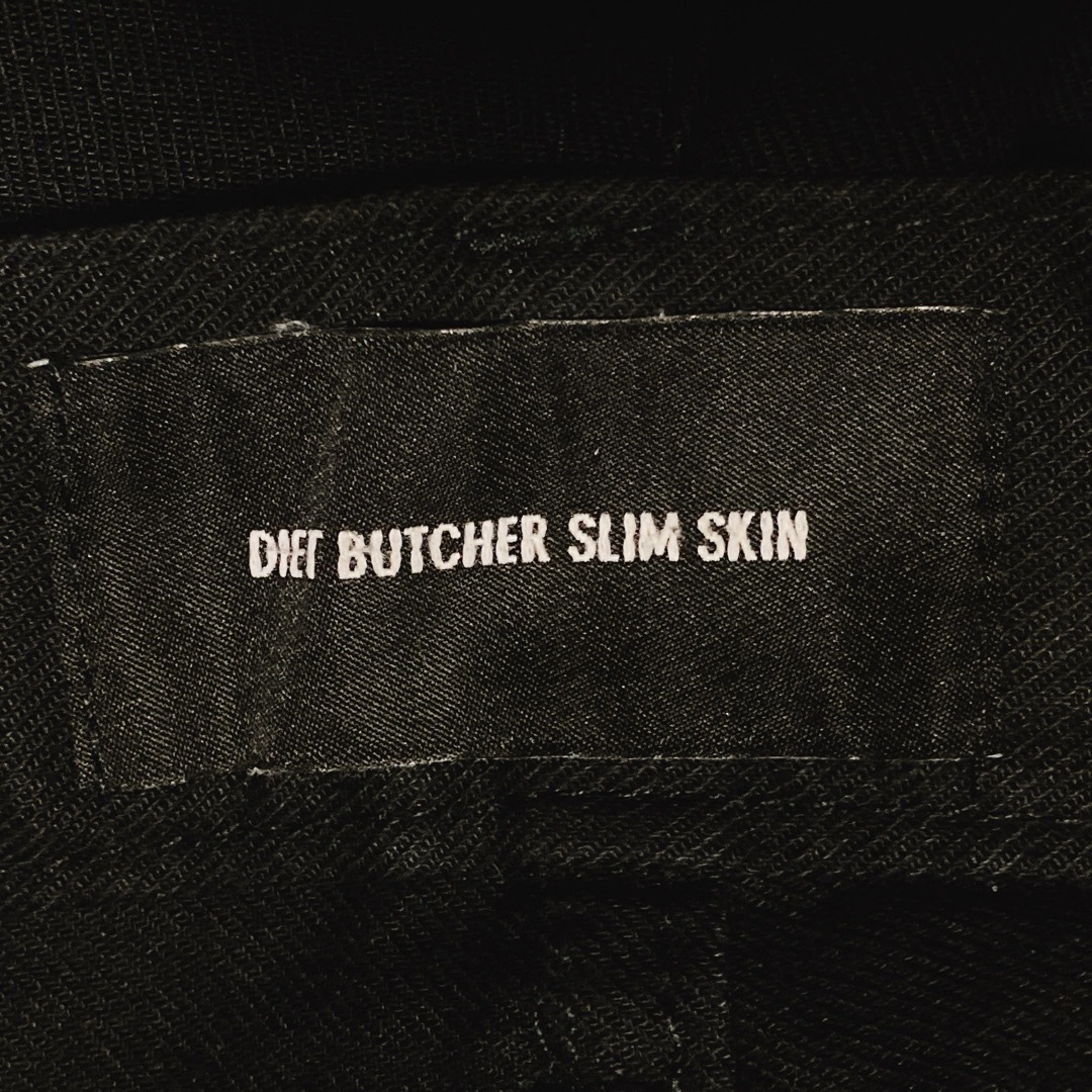 DIET BUTCHER SLIM SKIN(ダイエットブッチャースリムスキン)のダイエットブッチャースリムスキン　山羊革ドッキングストレッチパンツ　サイズ1 メンズのパンツ(その他)の商品写真