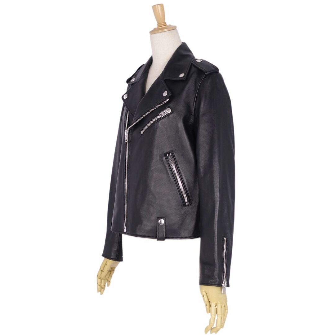 COACH(コーチ)の極美品 コーチ COACH ジャケット レザージャケット ダブルライダース Moto Jacket 裏シグネチャー ラムレザー アウター レディース S ブラック レディースのジャケット/アウター(その他)の商品写真