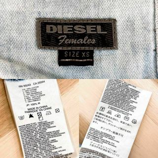 DIESEL - 【ディーゼル】ダメージ加工 デニム ノースリーブ ワンピース