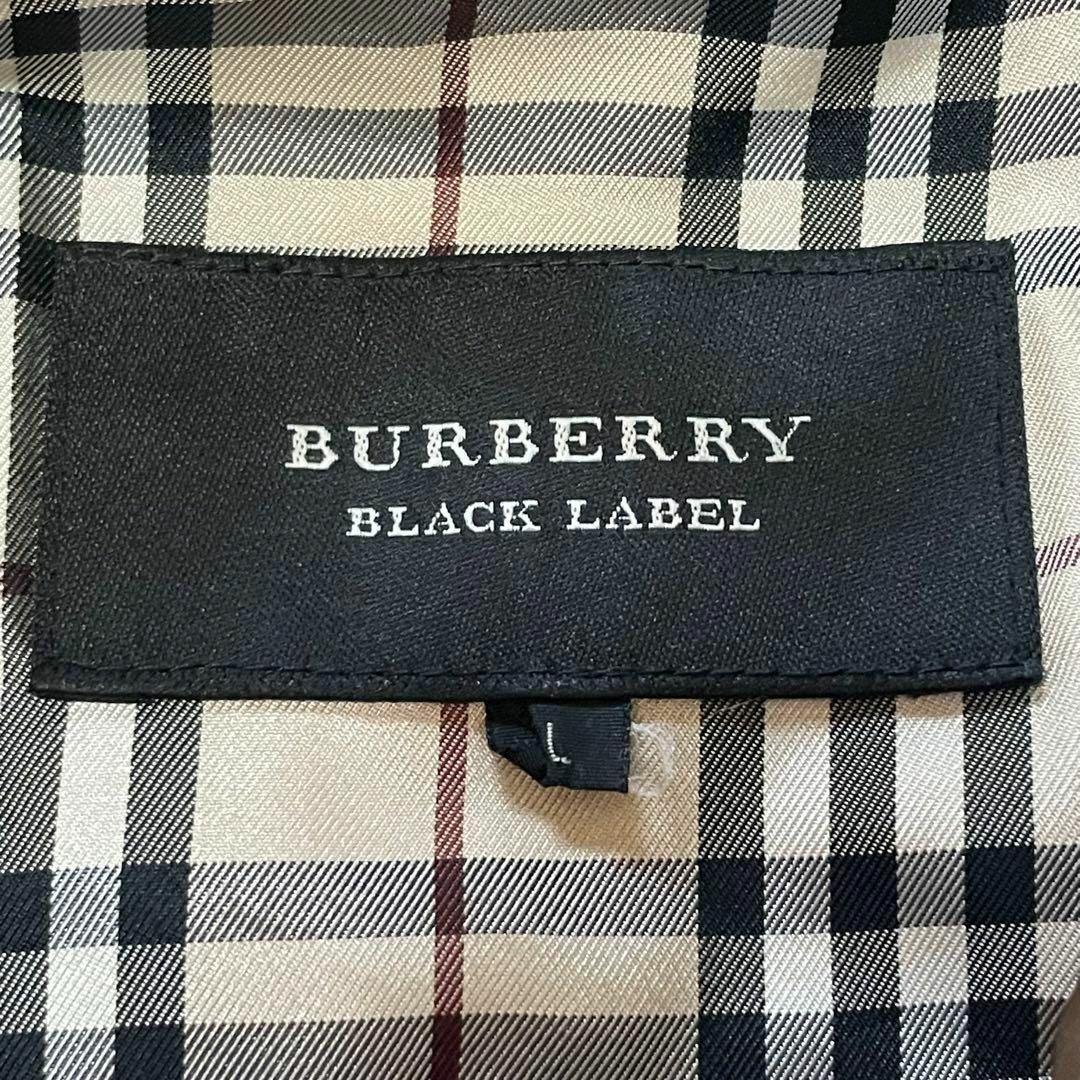 BURBERRY BLACK LABEL(バーバリーブラックレーベル)の激レア✨バーバリーブラックレーベル　ラムレザー　ジャケット　パッチワーク　L メンズのジャケット/アウター(レザージャケット)の商品写真