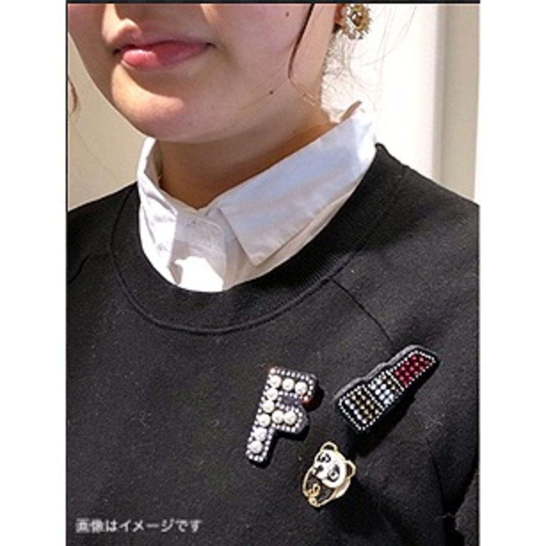 【LM / エルム】ブローチ ロボット 新品未使用 / 立体刺繍アクセサリー レディースのアクセサリー(ブローチ/コサージュ)の商品写真