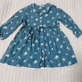 キャラメルベビー&チャイルド(Caramel baby&child )のlittle cotton clothes フローラルワンピース(ワンピース)