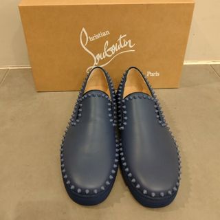 クリスチャンルブタン(Christian Louboutin)のChristian Louboutinローファー　新品ネイビー藍色42(ドレス/ビジネス)