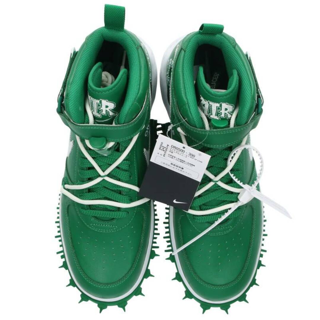 NIKE(ナイキ)のナイキ オフホワイト  AIR FORCE 1 MID PINE GREEN DR0500-300 エアフォースワンミッドハイカットスニーカー メンズ 28.5cm メンズの靴/シューズ(スニーカー)の商品写真