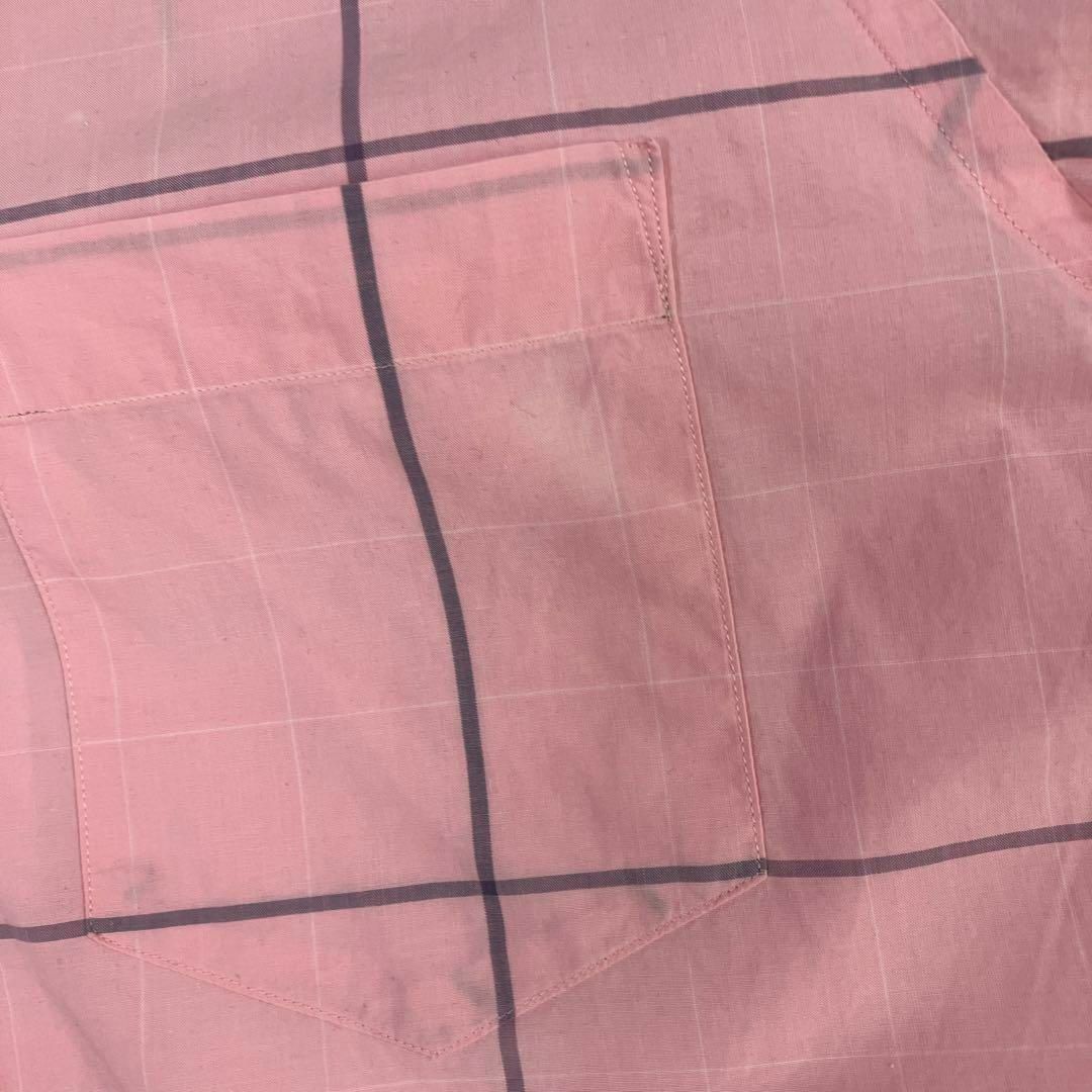 Ralph Lauren(ラルフローレン)のラルフローレン　開襟シャツ　チェック　ピンク　90's オールド 古着女子　8 メンズのトップス(シャツ)の商品写真