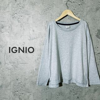 イグニオ(Ignio)の【人気カラー】イグニオ シャツ 長袖 トップス ルームウェア グレー S(Tシャツ(長袖/七分))