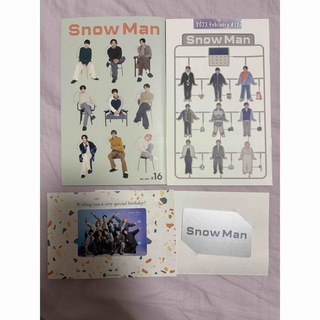 Snowman 会報 バースデイカード(アイドルグッズ)