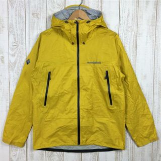 モンベル(mont bell)のMENs M  モンベル レイントレッカー ジャケット ドライテック3L防水透湿 レインシェル フーディ MONTBELL 1128596 MST マスタード イエロー系(その他)