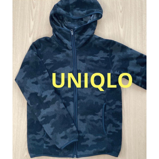 ユニクロ(UNIQLO)のお値下げ　ユニクロ　UNIQLO メンズ　フルジップアップフリース　迷彩柄　S(パーカー)