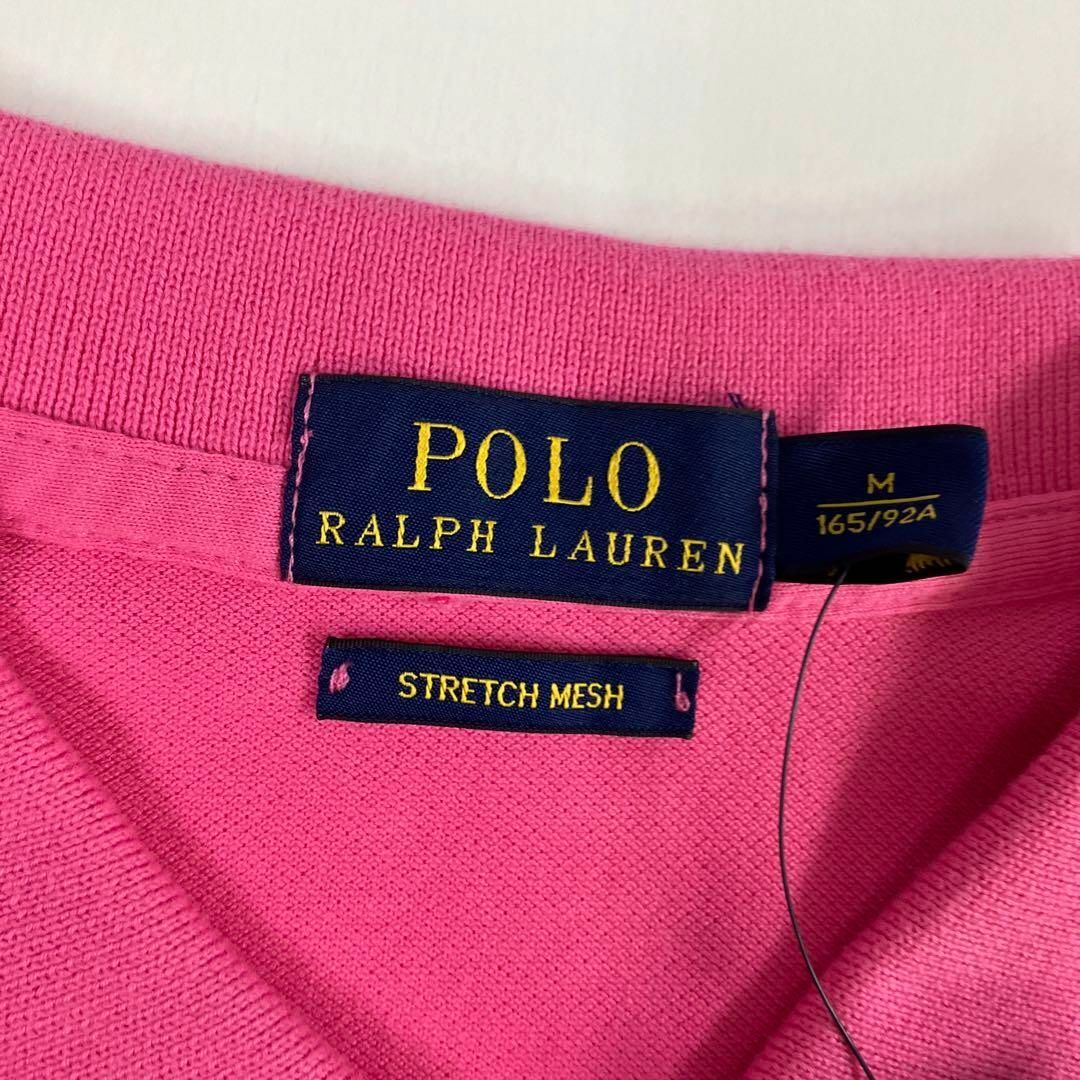 POLO RALPH LAUREN(ポロラルフローレン)のポロラルフローレン　ポロシャツ　未使用　ピンク　ストレッチ　タイト レディースのトップス(ポロシャツ)の商品写真