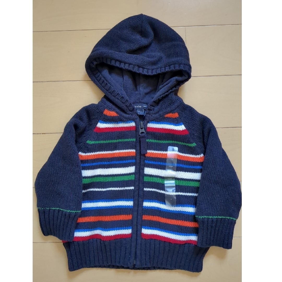 babyGAP(ベビーギャップ)のbaby GAP ニットパーカー（70） キッズ/ベビー/マタニティのベビー服(~85cm)(ニット/セーター)の商品写真