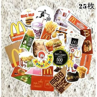 マクドナルド マック ハンバーガー　ポテト ステッカーシール(シール)