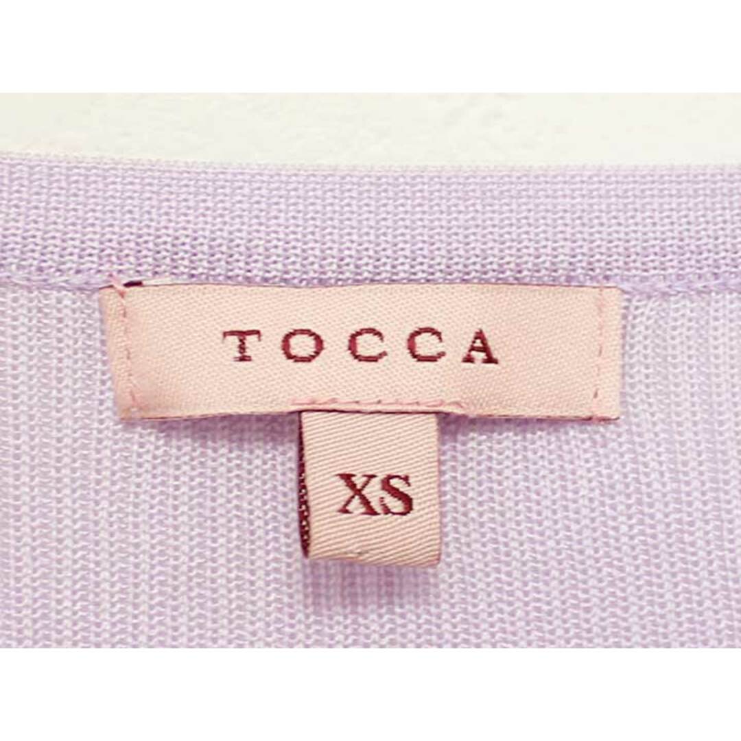 TOCCA(トッカ)の△TOCCA/トッカ △2020年製/AJISAI/ニット/カーディガン/サマーセーター/長袖/Vネック/無地　ライトパープル/薄紫色　レディース　XS　【中古】　春夏 206032 レディースのトップス(カーディガン)の商品写真