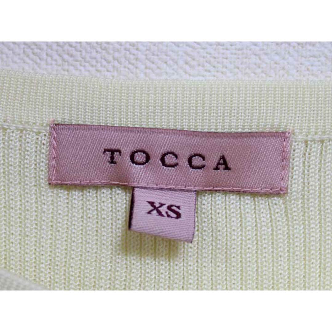 TOCCA(トッカ)の☆TOCCA/トッカ☆ビジューボタンカーディガン/クルーネック/無地/長袖 イエロー/黄色 レディース XS【中古】春夏 302032 レディースのトップス(カーディガン)の商品写真