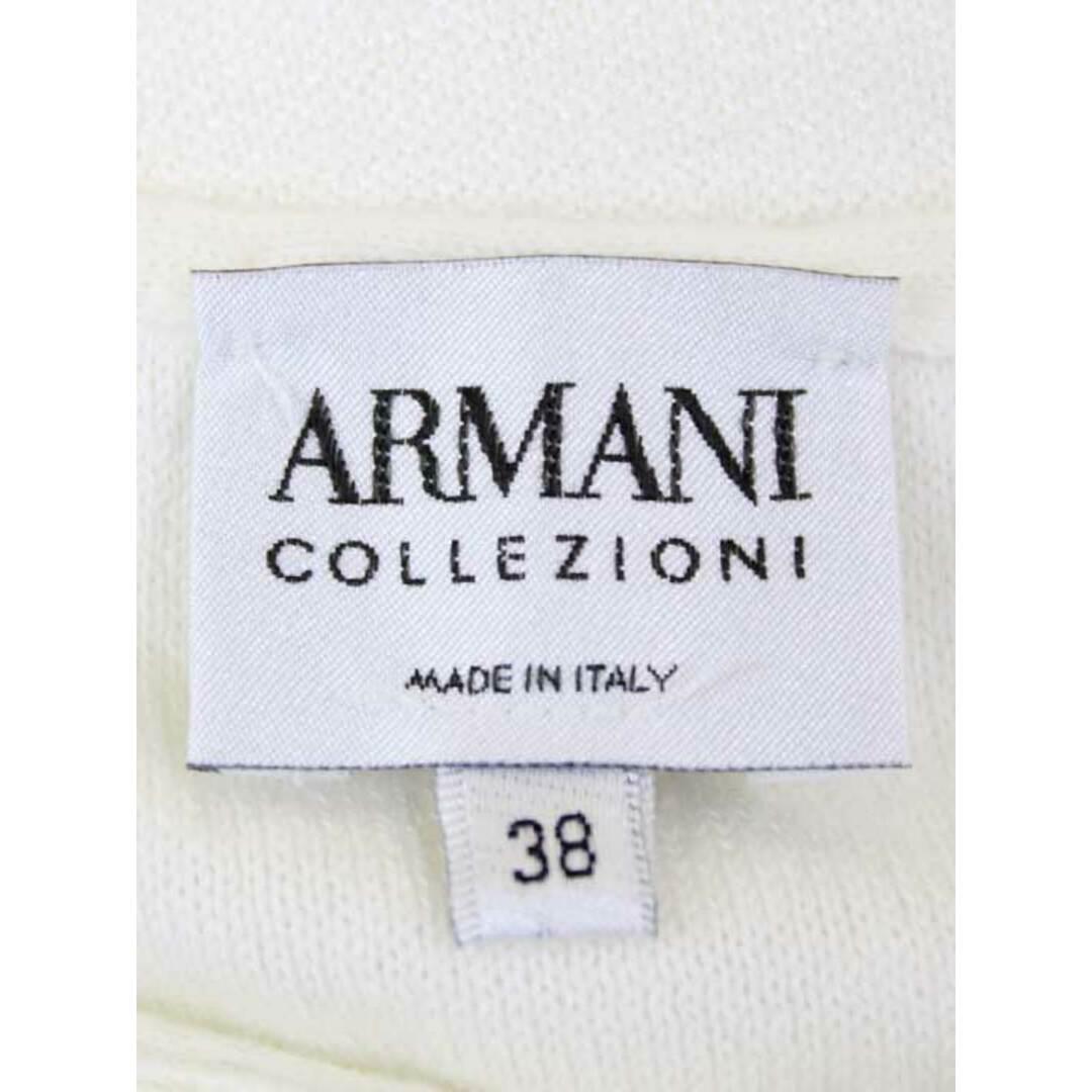 ARMANI COLLEZIONI(アルマーニ コレツィオーニ)の【春物 新入荷】‡ARMANI COLLEZIONI/アルマーニコレッツォーニ‡カシミヤ混ポンチョ風ニット/ノースリーブ ホワイト/白 レディース 38【中古】春夏 402042 レディースのトップス(ニット/セーター)の商品写真