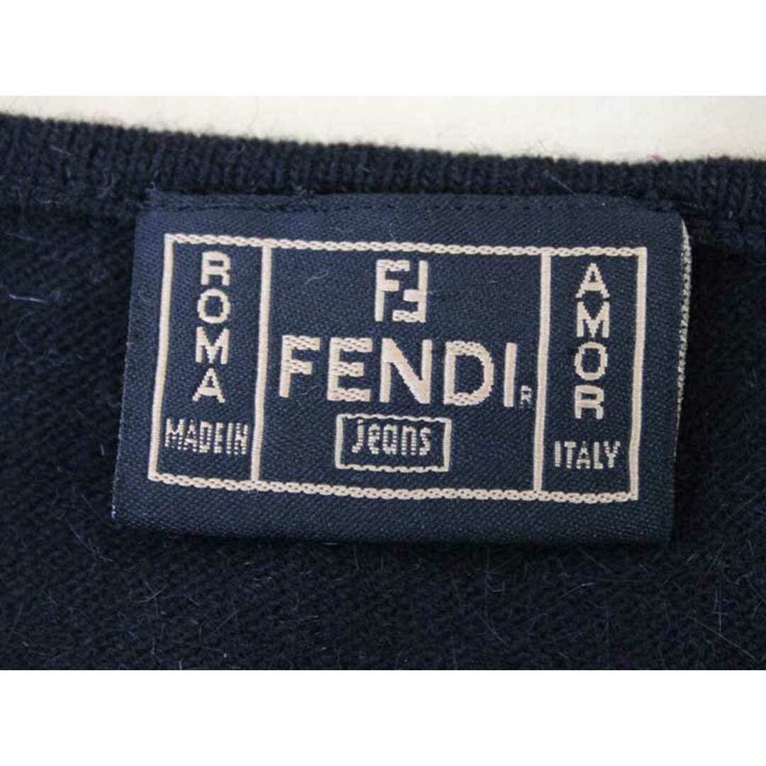 FENDI(フェンディ)の‡FENDI/フェンディ‡アンゴラ混ニット/フレンチスリーブ ブラック/黒  レディース USA10 【中古】春夏 725032 レディースのトップス(ニット/セーター)の商品写真