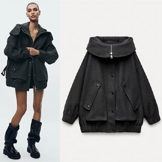 ザラ(ZARA)のuluulu様 ZARA ZW COLLECTION パーカ コート(ブルゾン)