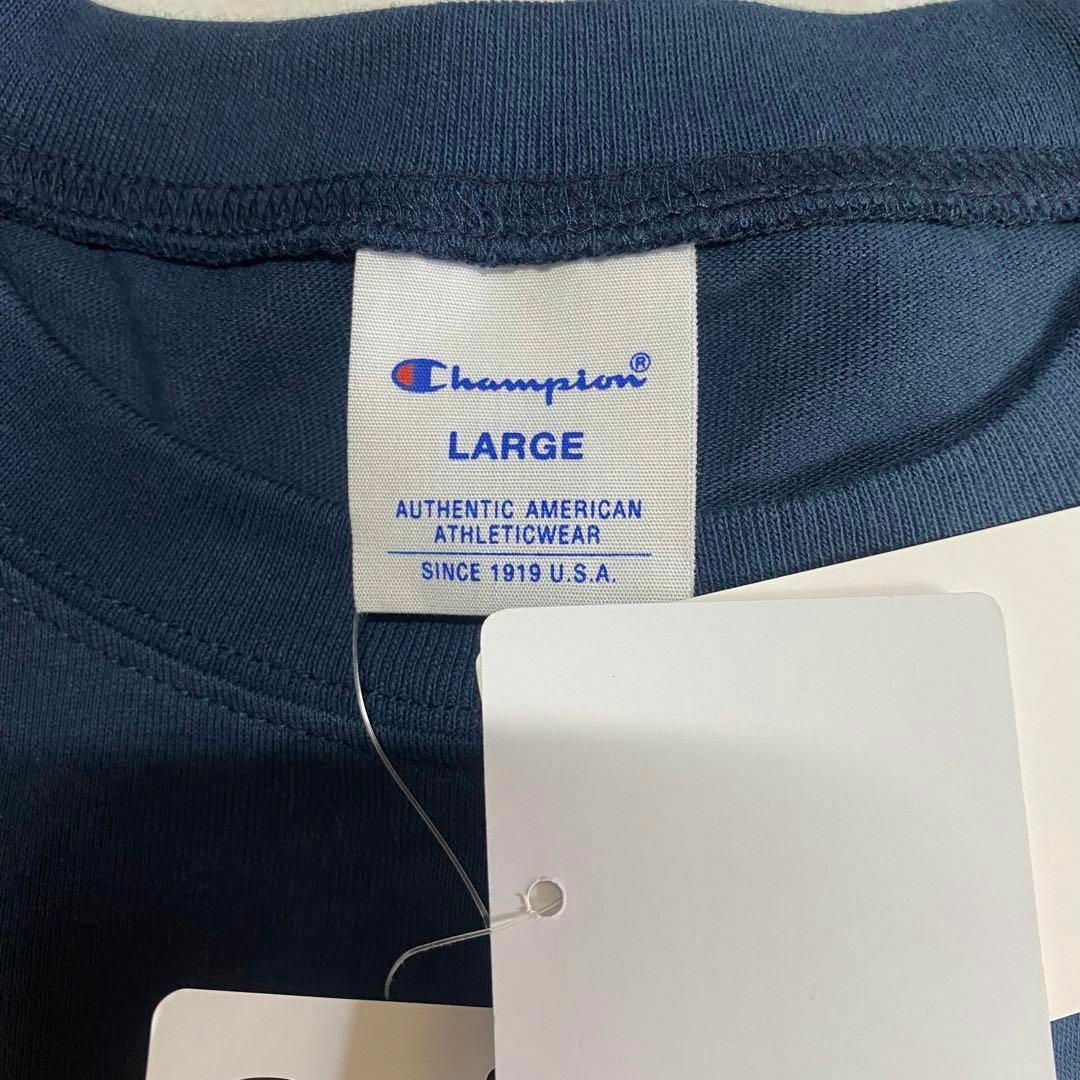 チャンピオン ロングスリープポケット BASIC C3-Y432 ネイビー メンズのトップス(Tシャツ/カットソー(七分/長袖))の商品写真