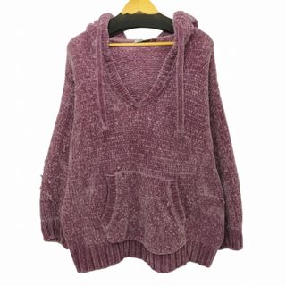 ザラ(ZARA)のZARA(ザラ) パープルスウェットパーカ レディース トップス パーカー(パーカー)