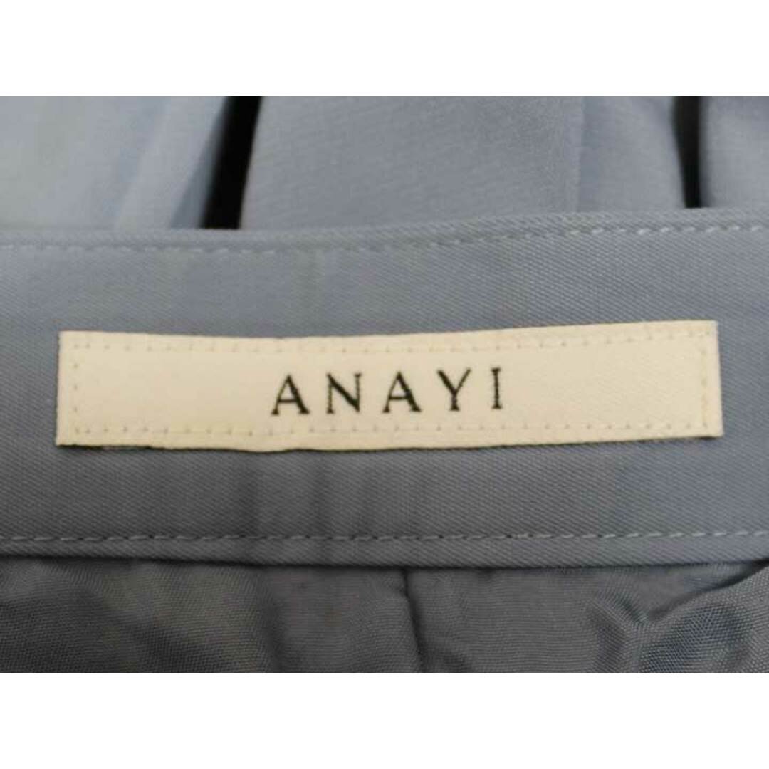 ANAYI(アナイ)の【春物 新入荷】☆ANAYI/アナイ☆2021年製/ストレッチツイルフレアスカート/サイドジップ/無地/ミモレ丈 ブルー/青 レディース 36【中古】春夏 902042 レディースのスカート(その他)の商品写真