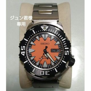 セイコー(SEIKO)のセイコースーペリアダイバー オレンジモンスター シャークトゥースsrp315j1(腕時計(アナログ))