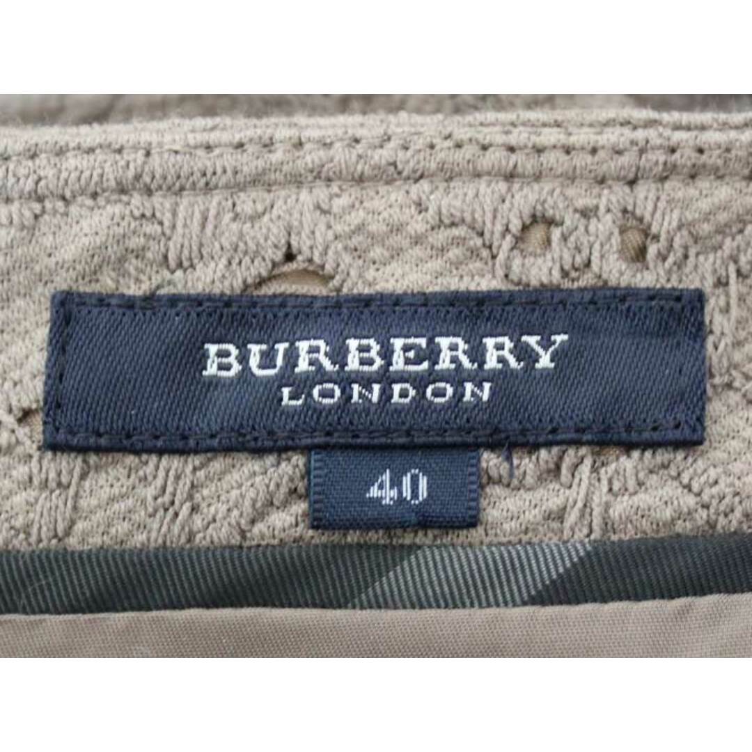 BURBERRY(バーバリー)の☆Burberry London/バーバリーロンドン☆レーススカート/バックジップ/ミモレ丈 ブラウン/茶 レディース 40 【中古】春夏 423032 レディースのスカート(その他)の商品写真