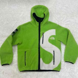 シュプリーム(Supreme)のsupreme ノースフェイス　S logo fleece グリーン　Lサイズ(ブルゾン)