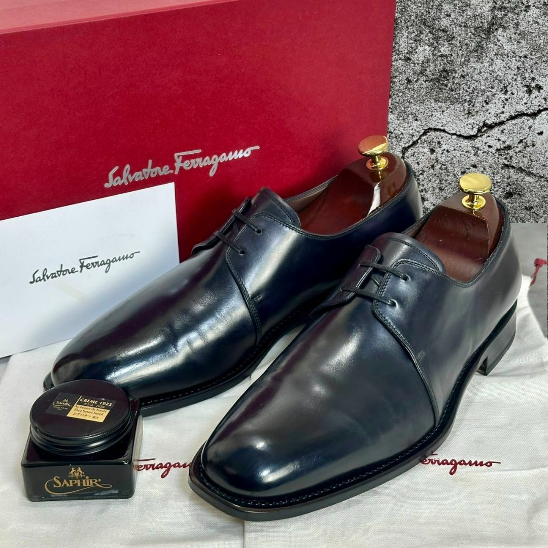 Salvatore Ferragamo(サルヴァトーレフェラガモ)の美品☆最高峰☆サルヴァトーレフェラガモ トラメッザ ビジネスシューズ 27CM メンズの靴/シューズ(ドレス/ビジネス)の商品写真