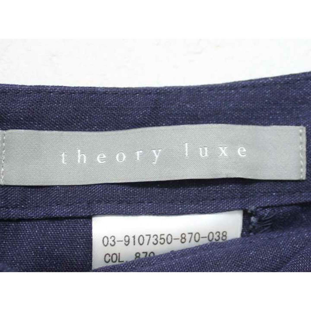 theory(セオリー)の△theory luxe/セオリーリュクス△2019年製/DARA/ヘビーリネンブレンドスカート/ラップスカート/ロング丈/無地　ネイビー/紺　レディース　38　【中古】 春夏 412032 レディースのスカート(その他)の商品写真