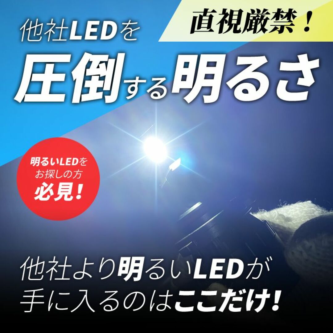 【在庫処分30%OFF】H8/H11/H16 LEDヘッドライト 爆光 自動車/バイクの自動車(車種別パーツ)の商品写真