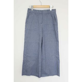 セオリー(theory)の【春夏物 新入荷】●theory /セオリー●ストレッチワイドパンツ/長ズボン/ロングパンツ/クロップド丈 ライトブルー/青 レディース 0【中古】春夏  902042(その他)