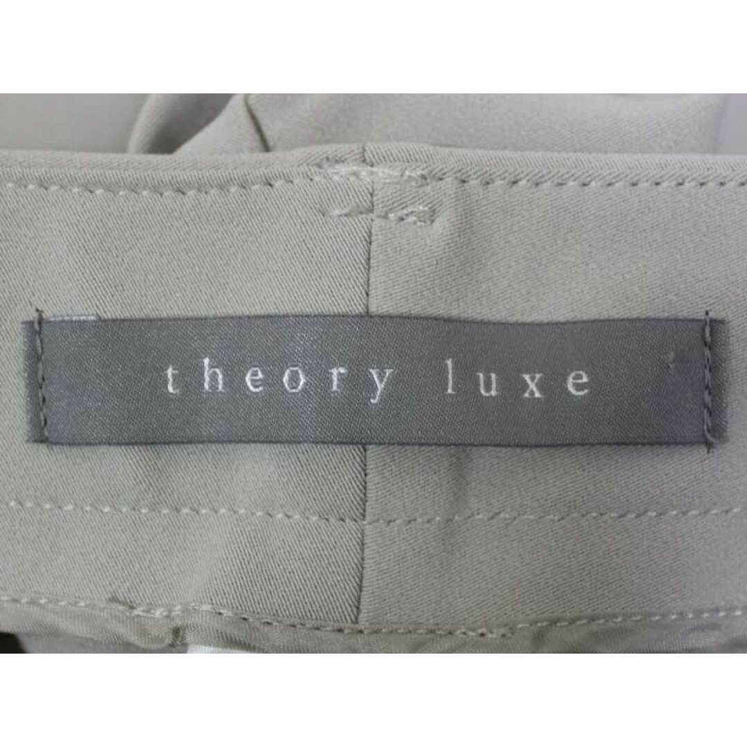 theory(セオリー)の☆theory luxe/セオリーリュクス☆NEW LUCENT STACY ワイドクロップドパンツ/ポケット/無地 グレージュ レディース 40【中古】春夏 915032 レディースのパンツ(その他)の商品写真