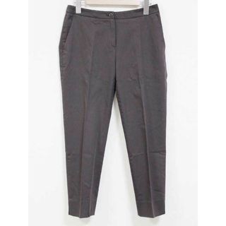 マックスマーラ(Max Mara)の☆Max Mara/マックスマーラ☆クロップドセンタープレスパンツ/ポケット/カジュアル/無地 ブラウン/茶 レディース 36【中古】春夏 702032(その他)