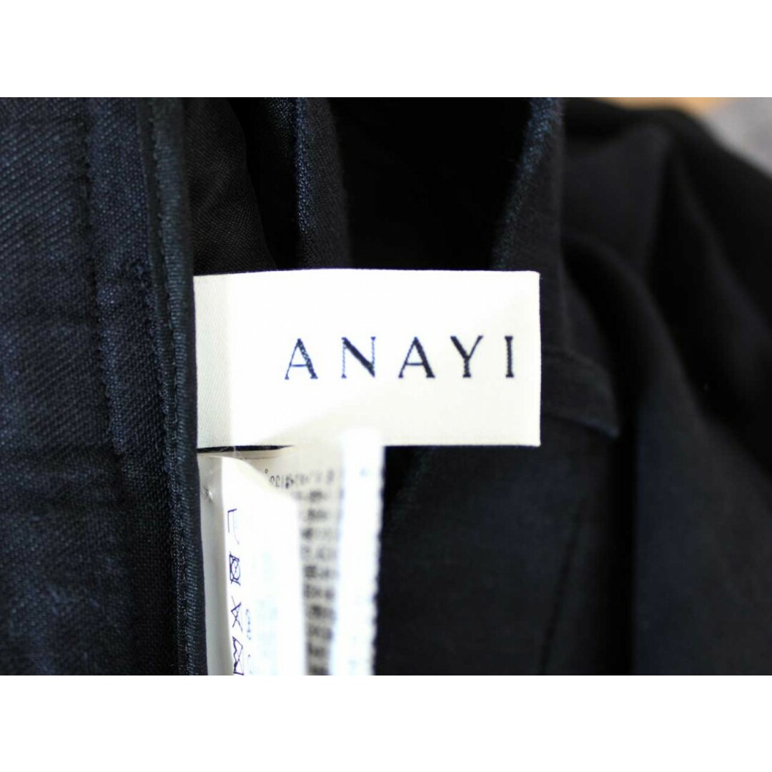 ANAYI(アナイ)の●ANAYI/アナイ●2020年製/リネンレーヨンテーパードパンツ/十分丈 ネイビー/紺 レディース 38【中古】春夏 102032 レディースのパンツ(その他)の商品写真