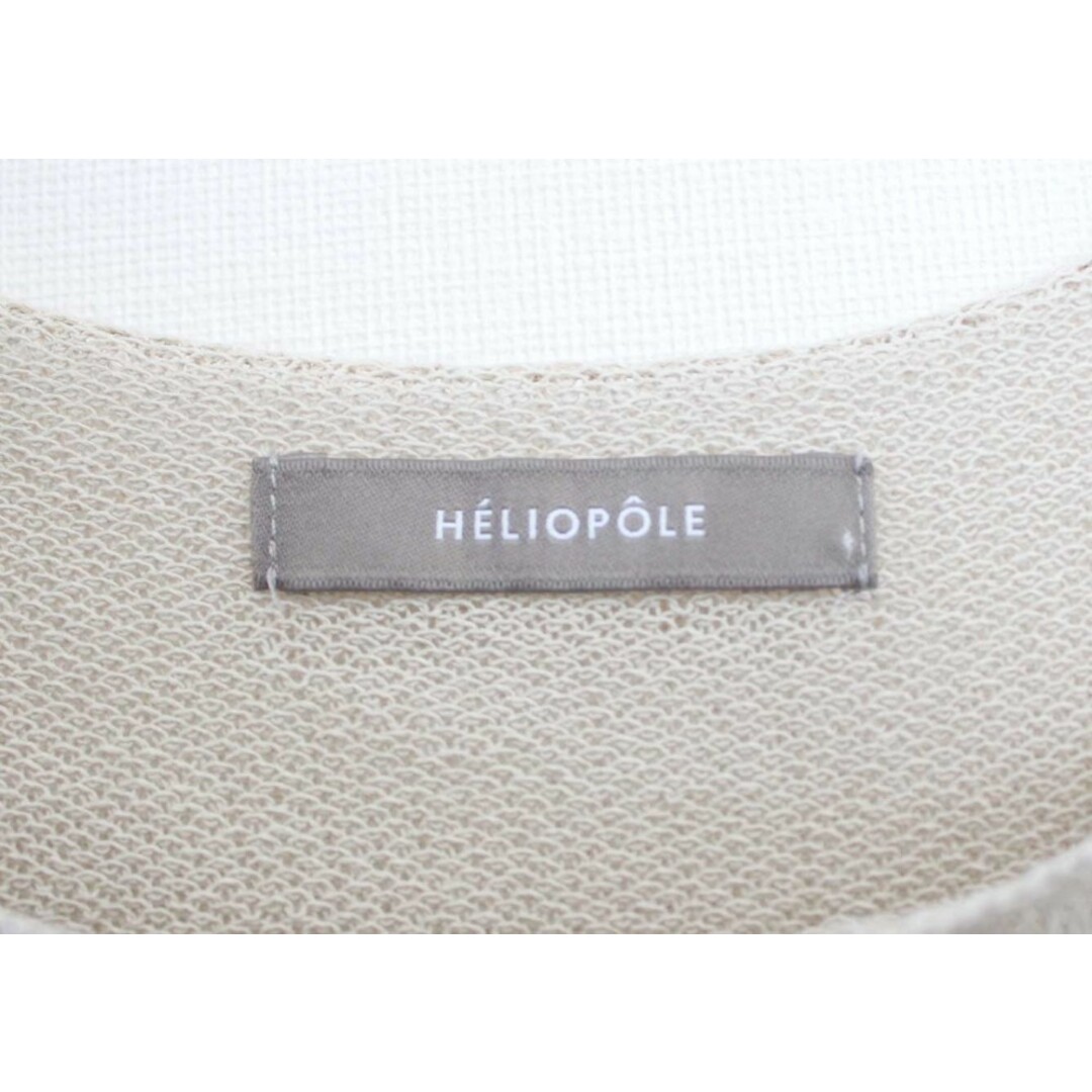 heliopole(エリオポール)の●HELIOPOLE/エリオポール●PAPER YARN KNIT PONCHO/半袖/ロング丈 ベージュ レディース 38【中古】春夏 102032 レディースのジャケット/アウター(その他)の商品写真