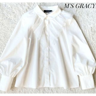 M'S GRACY - ☆エムズグレイシー ・ブラウス☆黒おりぼん可愛40 ...