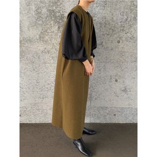 セレクトモカ(SELECT MOCA)の半額！キーネックロングベストワンピース(ロングワンピース/マキシワンピース)