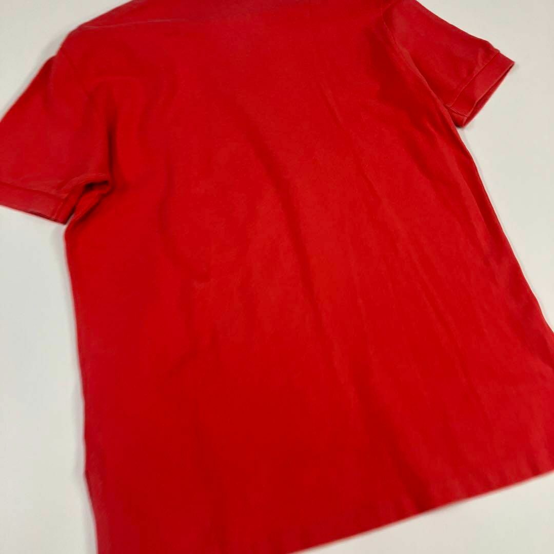 ラルフローレン　ポロシャツ　レッド　古着　90's オールド Tシャツ メンズのトップス(ポロシャツ)の商品写真