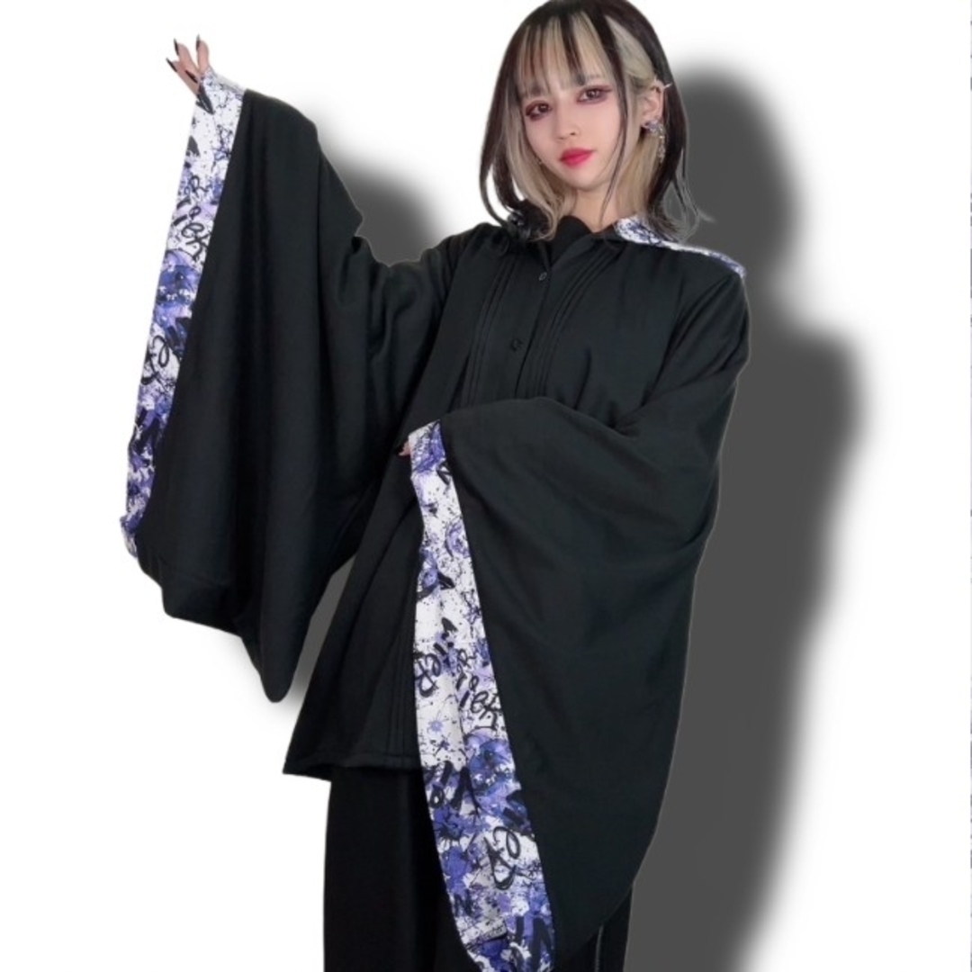 NieR Clothing - 【NieR】内側さらふわ防寒着物風袖ブロッキング NieR Clothing - 【NieR】内側さらふわ防寒着物風袖ブロッキング