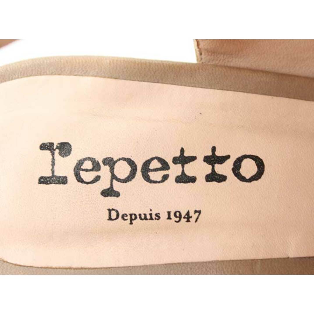 repetto(レペット)の◇Repetto/レペット◇オープントゥバックストラップブーツサンダル/レザー/シューズ/靴 くすみピンクベージュ レディース 37【中古】春夏 133032 レディースの靴/シューズ(サンダル)の商品写真