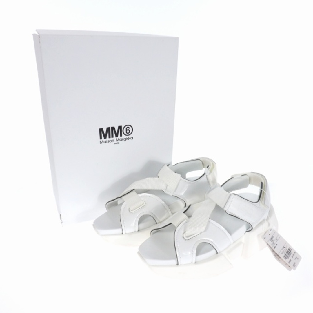 MM6(エムエムシックス)のメゾンマルジェラ MM6 20SS プラットフォームサンダル 37 ホワイト 白 レディースの靴/シューズ(サンダル)の商品写真