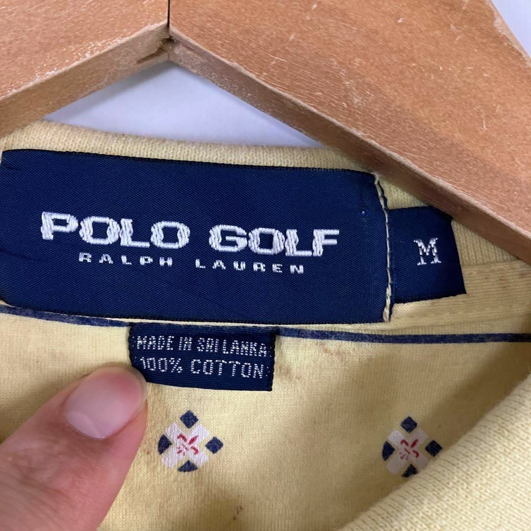 Ralph Lauren(ラルフローレン)のPOLO golf ポロゴルフ　ポロシャツ　総柄　90's オールド　古着女子 メンズのトップス(ポロシャツ)の商品写真