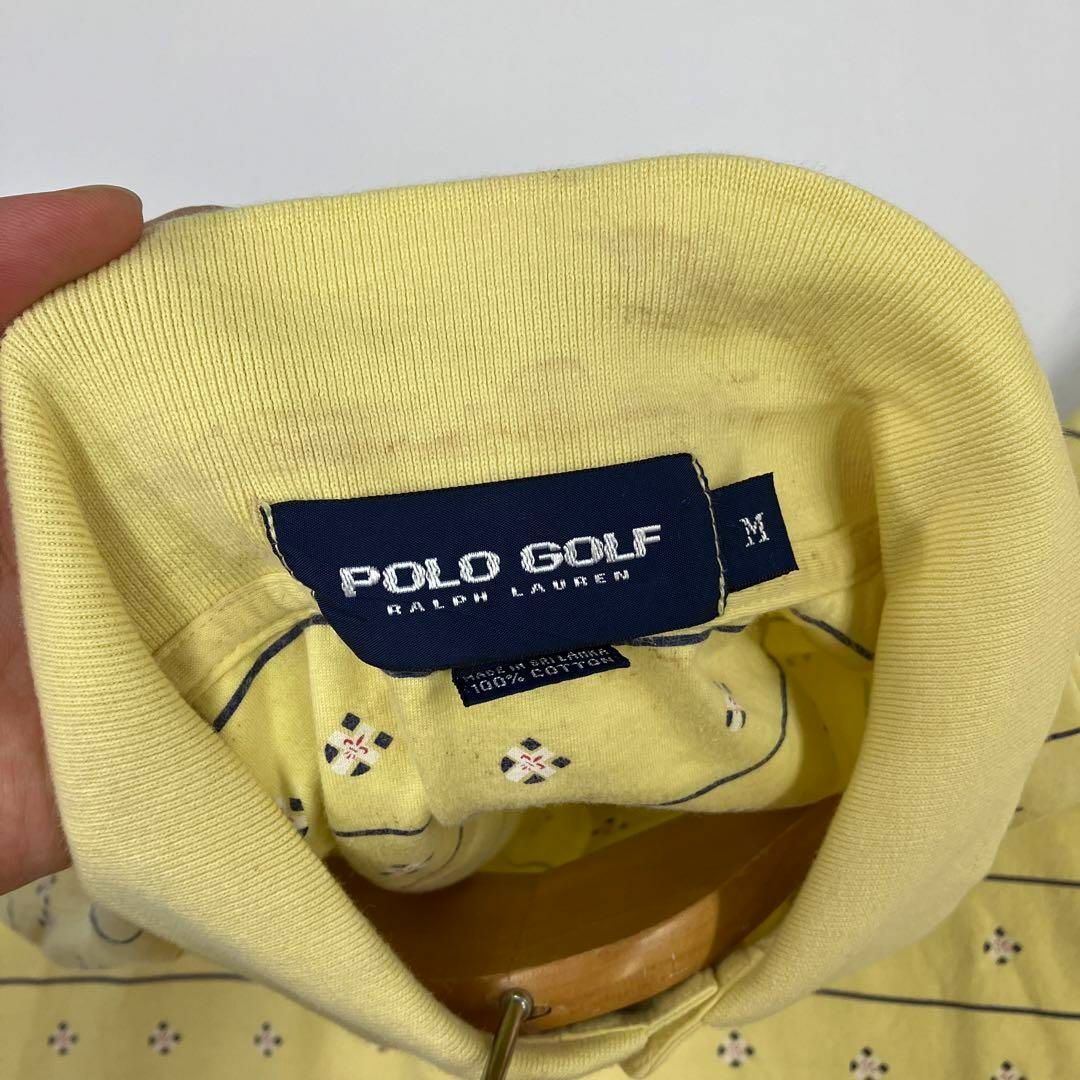 Ralph Lauren(ラルフローレン)のPOLO golf ポロゴルフ　ポロシャツ　総柄　90's オールド　古着女子 メンズのトップス(ポロシャツ)の商品写真