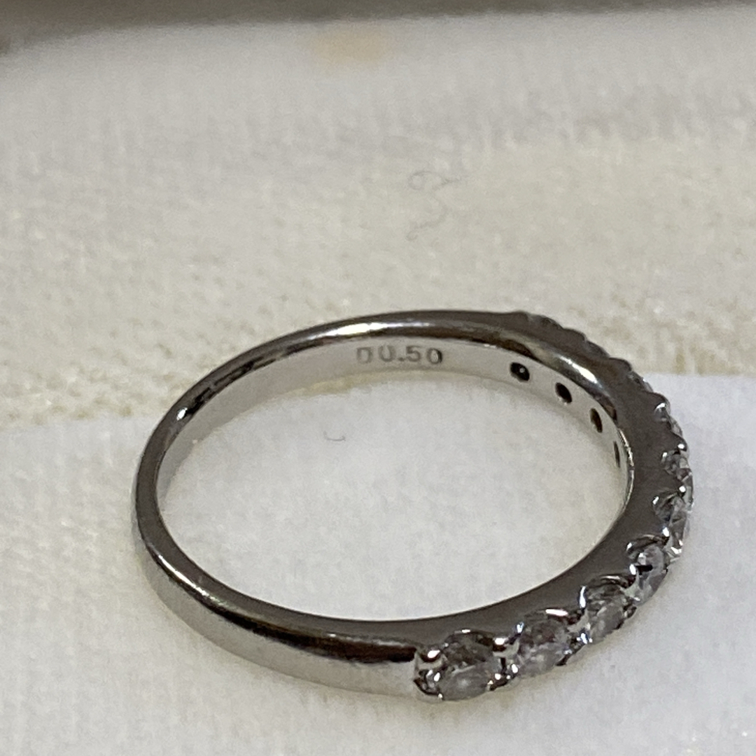 三菱マテリアルプラチナ0.5CTダイヤ指輪8号保証書付き レディースのアクセサリー(リング(指輪))の商品写真