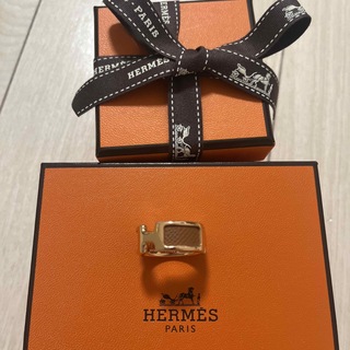 エルメス(Hermes)のエルメス HERMES オランプ サイズL レザー ゴールドピンクゴールド (リング(指輪))