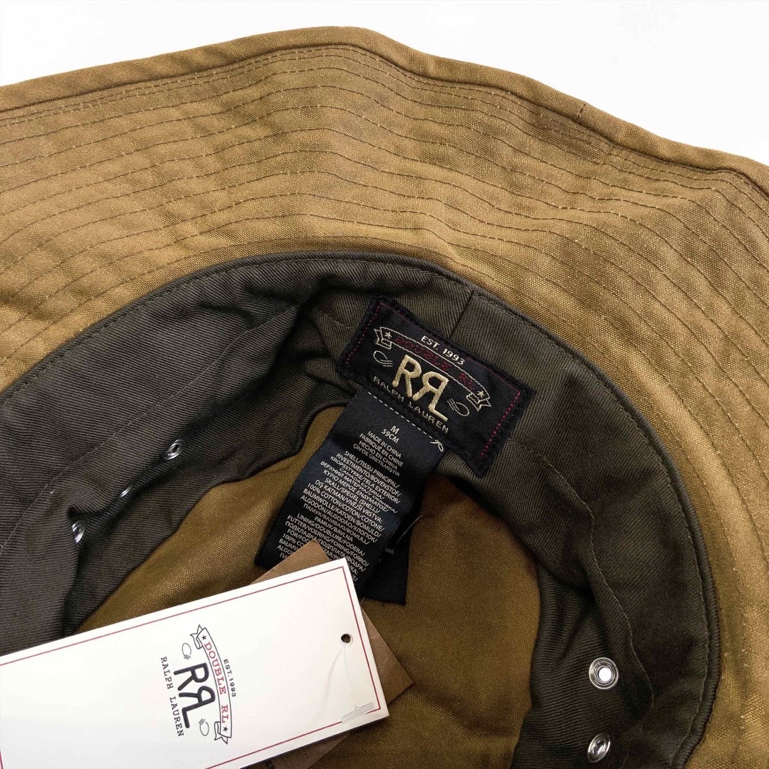 RRL(ダブルアールエル)の23FW 新品 RRL ダブルアールエル オイルクロス バケット ハット M メンズの帽子(ハット)の商品写真