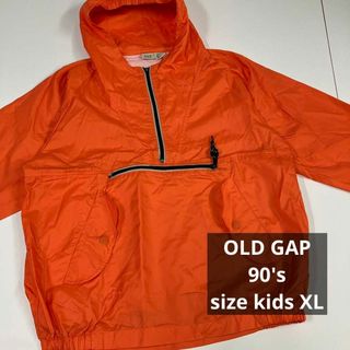 90's オールドギャップ　GAP 古着女子　オレンジ　ナイロンジャケット